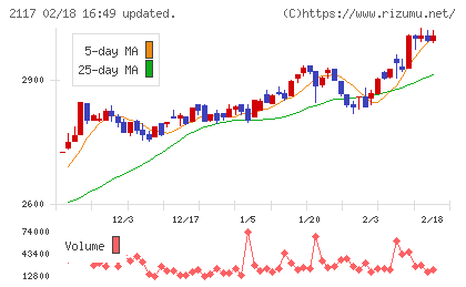 日新製糖ホールディングスチャート