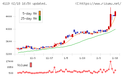 日本ピグメントホールディングスチャート