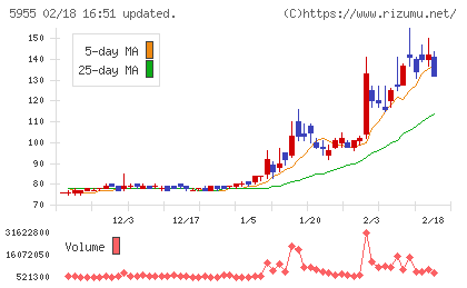 ワイズホールディングスチャート