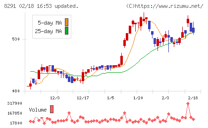 日産東京販売ホールディングスチャート