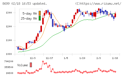 HSホールディングスチャート