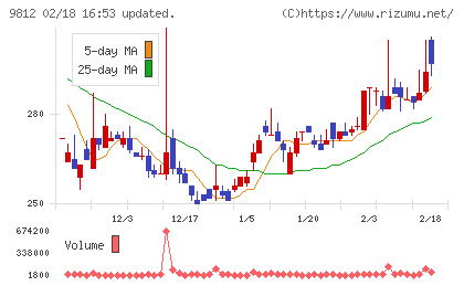 テーオーホールディングスチャート