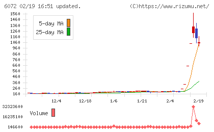地盤ネットホールディングスチャート