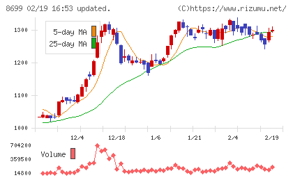 HSホールディングスチャート