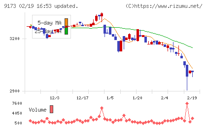 東海汽船チャート