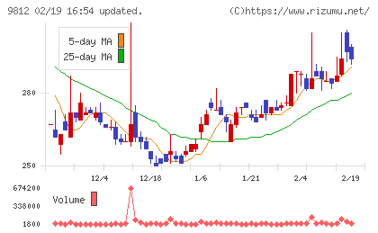 テーオーホールディングスチャート