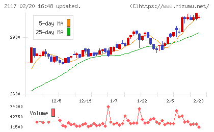 日新製糖ホールディングスチャート
