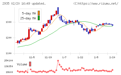 ピックルスホールディングスチャート