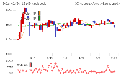 ビースタイルホールディングスチャート