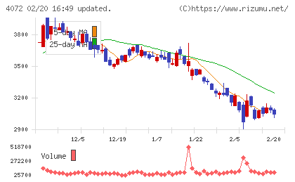 電算システムホールディングスチャート