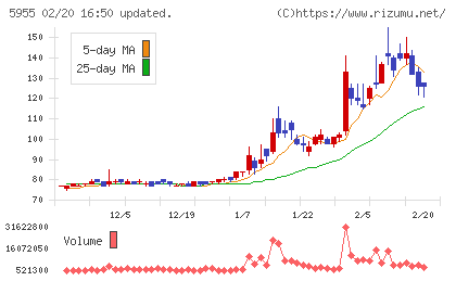 ワイズホールディングスチャート