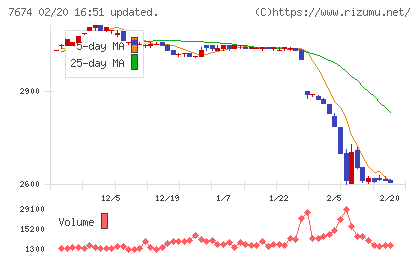 ＮＡＴＴＹ　ＳＷＡＮＫＹホールディングスチャート