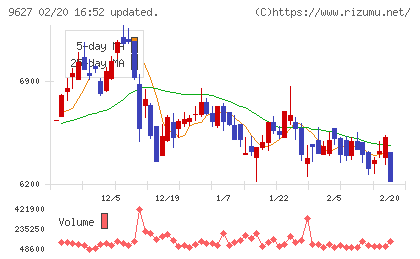 アインホールディングスチャート