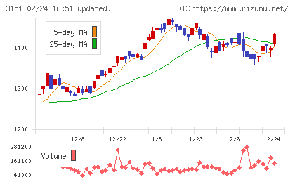 バイタルケーエスケー・ホールディングスチャート