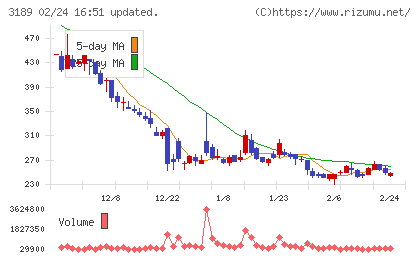 ＡＮＡＰホールディングスチャート