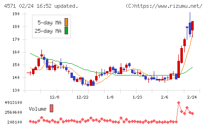 ＮＡＮＯ　ホールディングスチャート