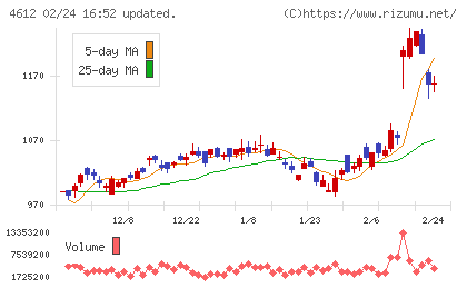 日本ペイントホールディングスチャート