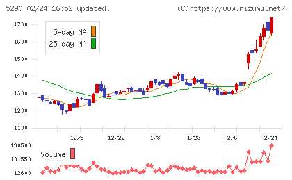 ベルテクスコーポレーションチャート