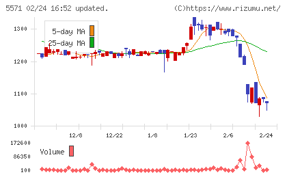 エキサイトホールディングスチャート