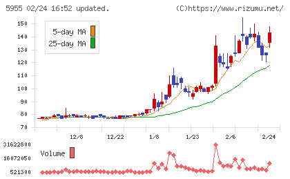 ワイズホールディングスチャート