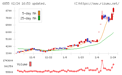日本電子材料チャート