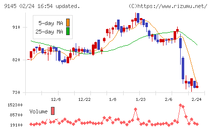ビーイングホールディングスチャート