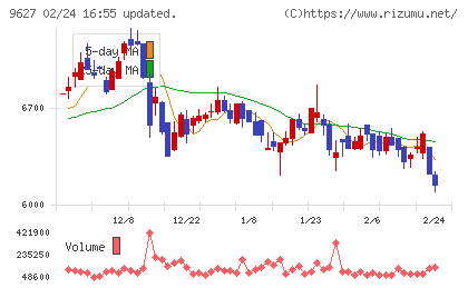 アインホールディングスチャート