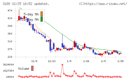 ＡＮＡＰホールディングスチャート