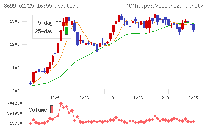 HSホールディングスチャート
