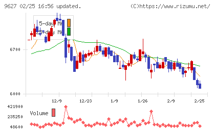 アインホールディングスチャート