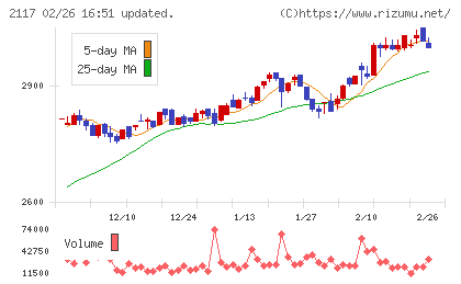 日新製糖ホールディングスチャート