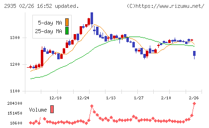 ピックルスホールディングスチャート