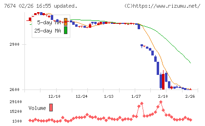 ＮＡＴＴＹ　ＳＷＡＮＫＹホールディングスチャート