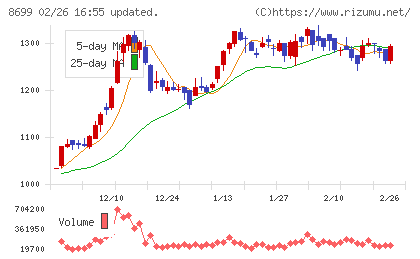 HSホールディングスチャート
