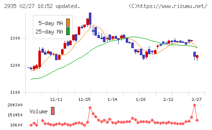 ピックルスホールディングスチャート