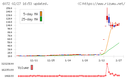 地盤ネットホールディングスチャート