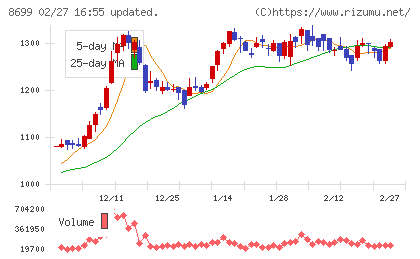 HSホールディングスチャート
