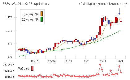 大王製紙チャート