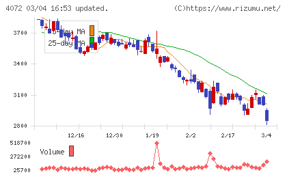 電算システムホールディングスチャート