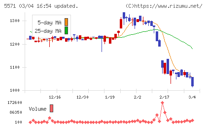 エキサイトホールディングスチャート