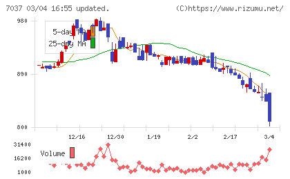 テノ．ホールディングスチャート