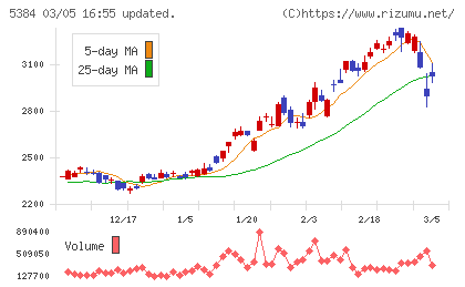 フジミインコーポレーテッドチャート