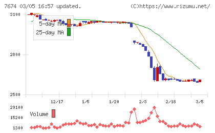 ＮＡＴＴＹ　ＳＷＡＮＫＹホールディングスチャート