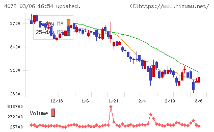 電算システムホールディングスチャート