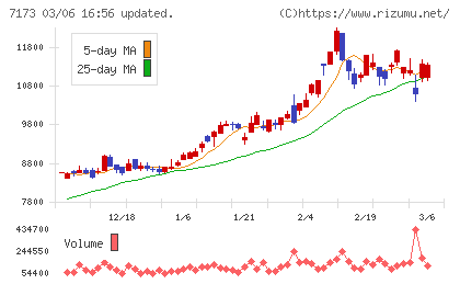 東京きらぼしフィナンシャルグループチャート