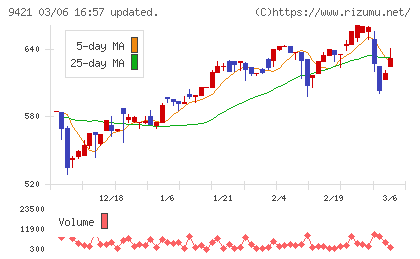 エヌジェイホールディングスチャート