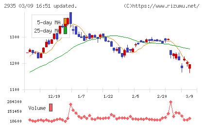 ピックルスホールディングスチャート