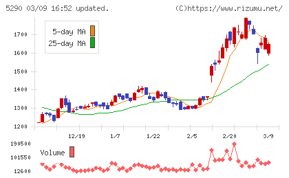 ベルテクスコーポレーションチャート