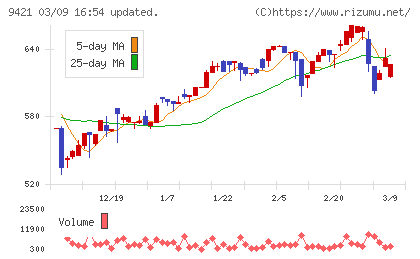 エヌジェイホールディングスチャート