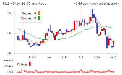 テーオーホールディングスチャート